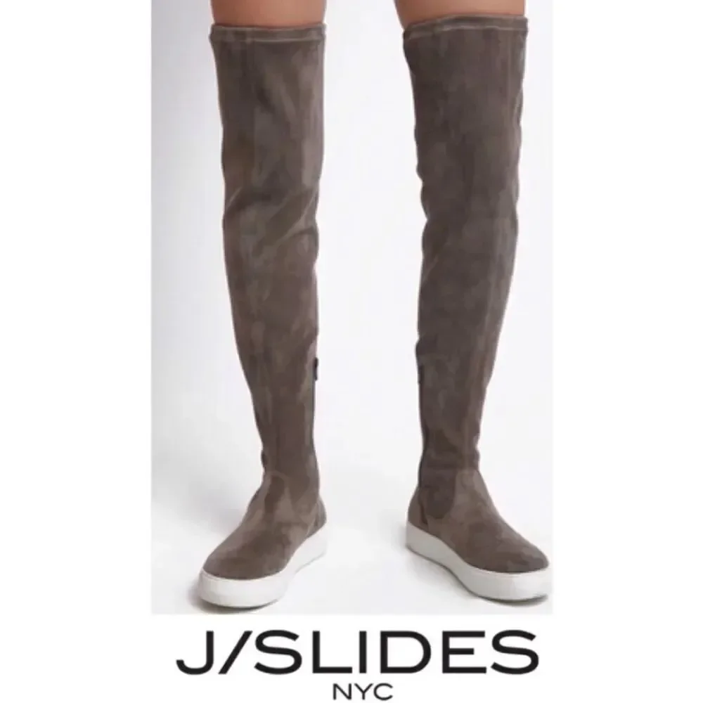 J Slides Petra Over The Knee Sneaker Boots